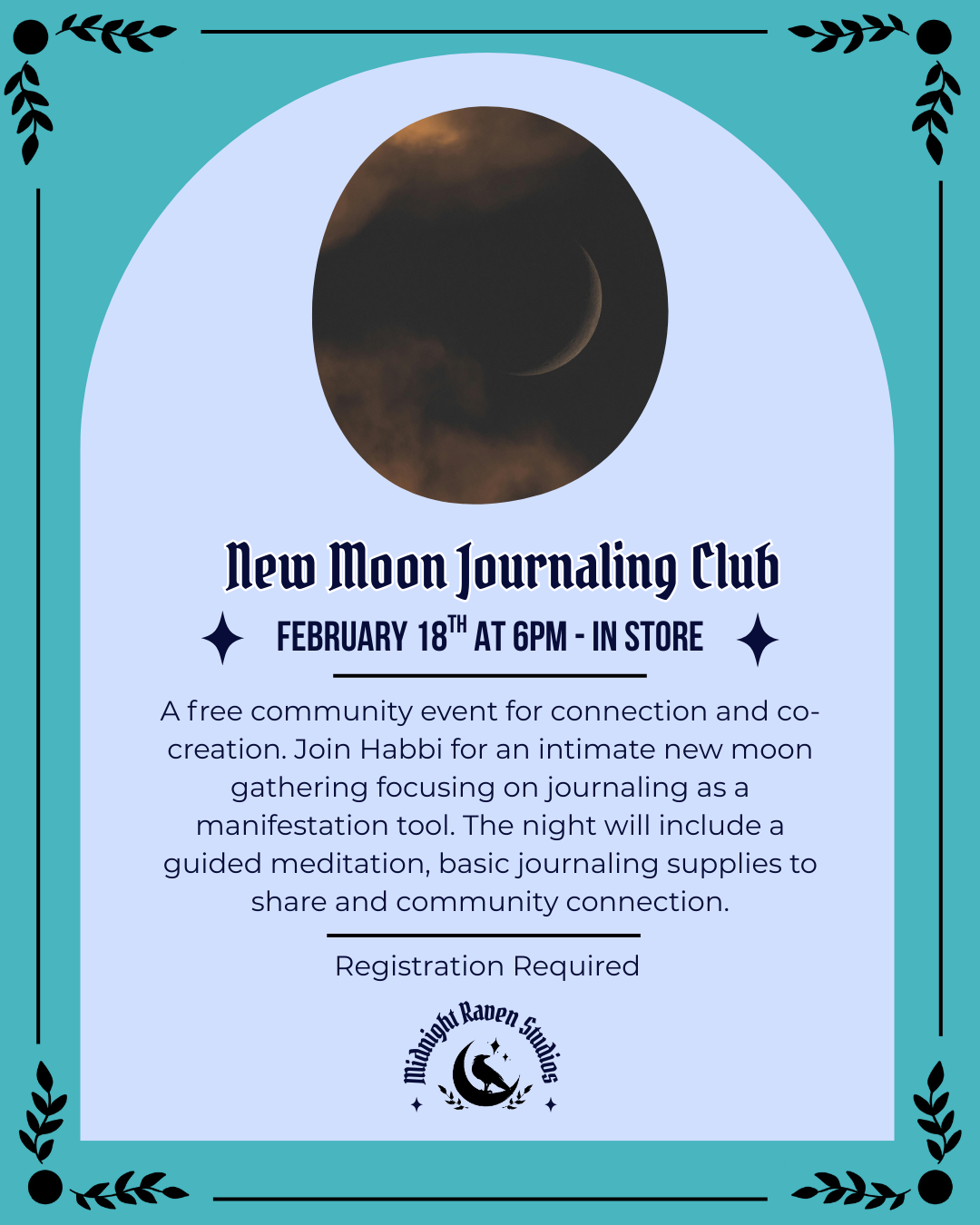 New Moon Journaling Ritual - Pre-Registration