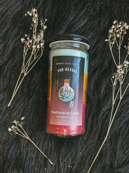 Pans Manifestation Candle - Blackberry Sage