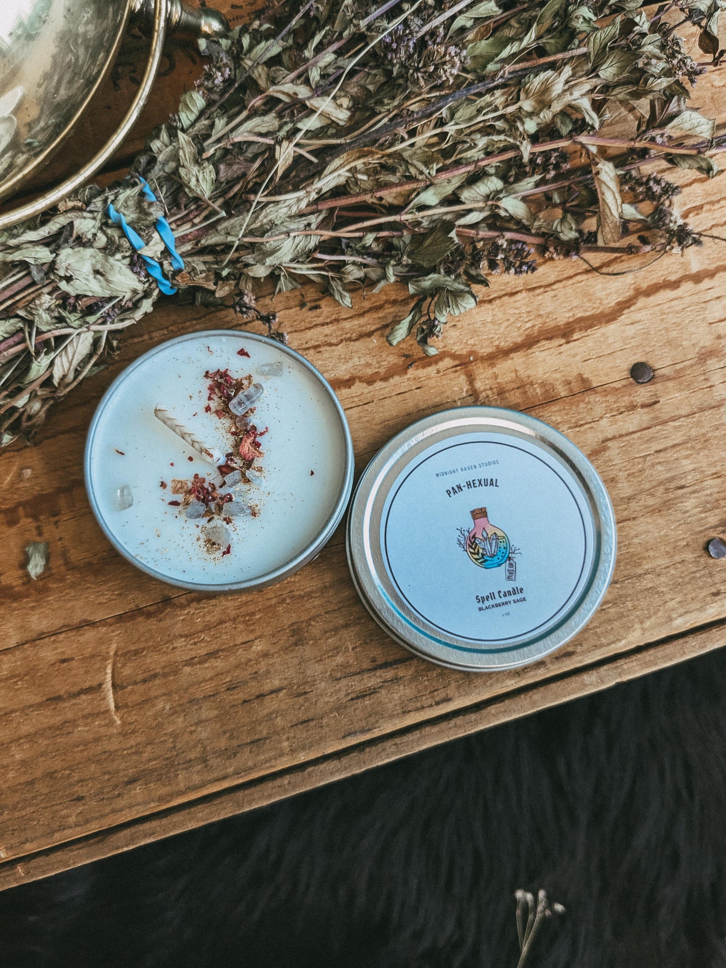 Pans Manifestation Candle - Blackberry Sage