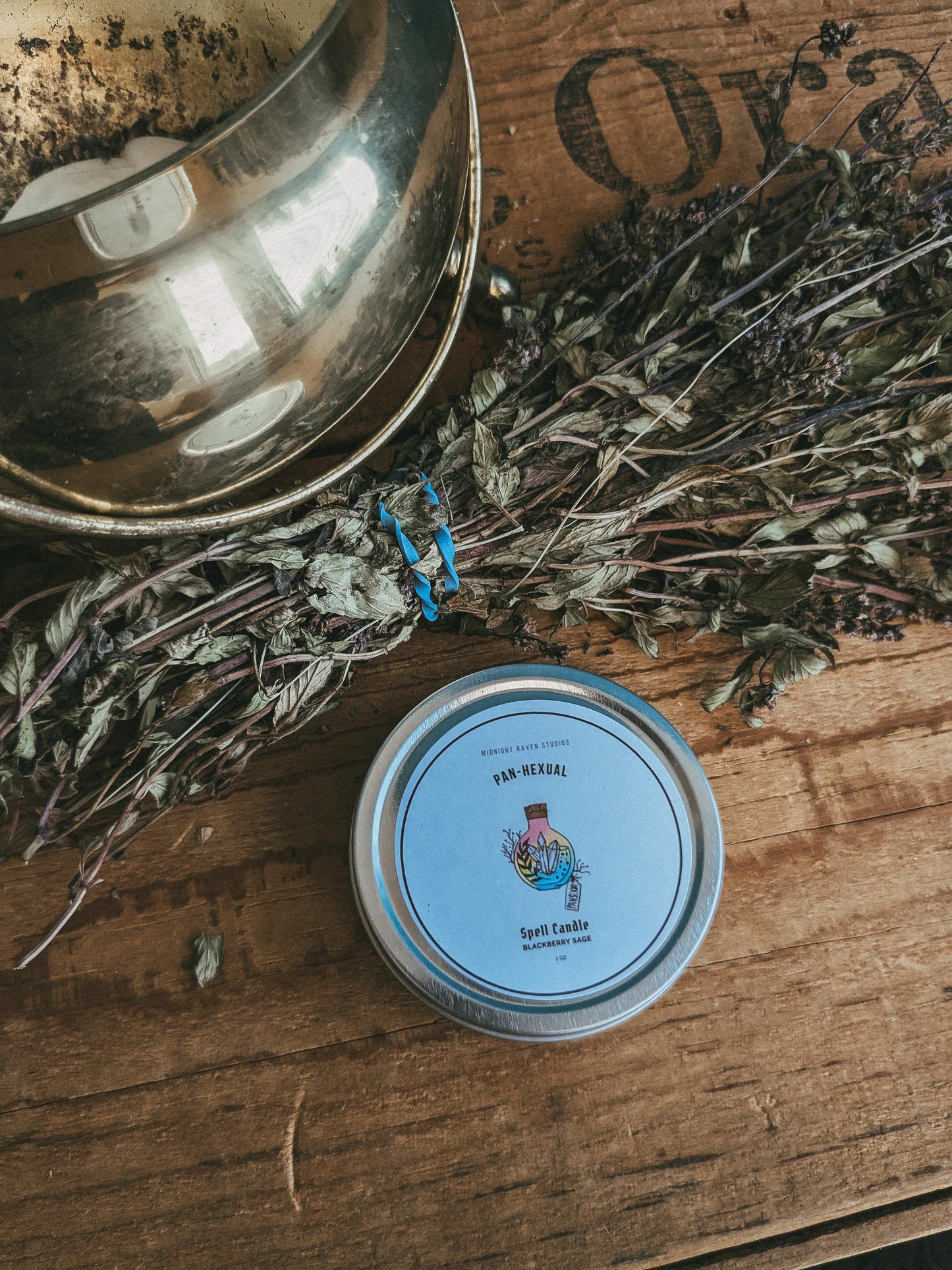 Pans Manifestation Candle - Blackberry Sage