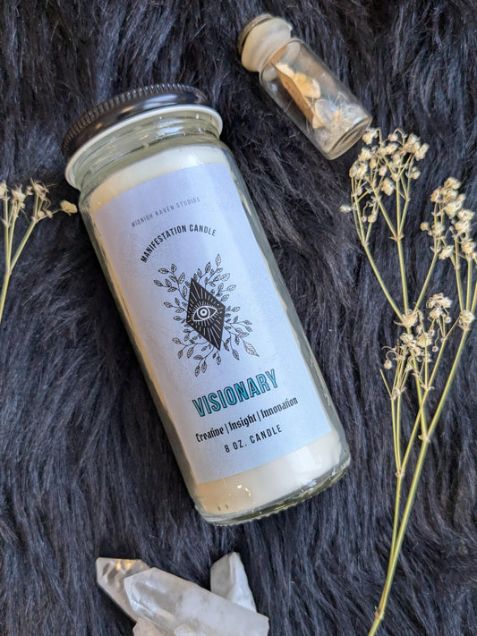 Visionary Manifestation Jar Candle