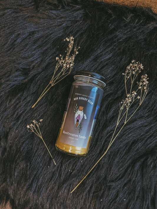 ENBY Manifestation Candle - Fir Cedar