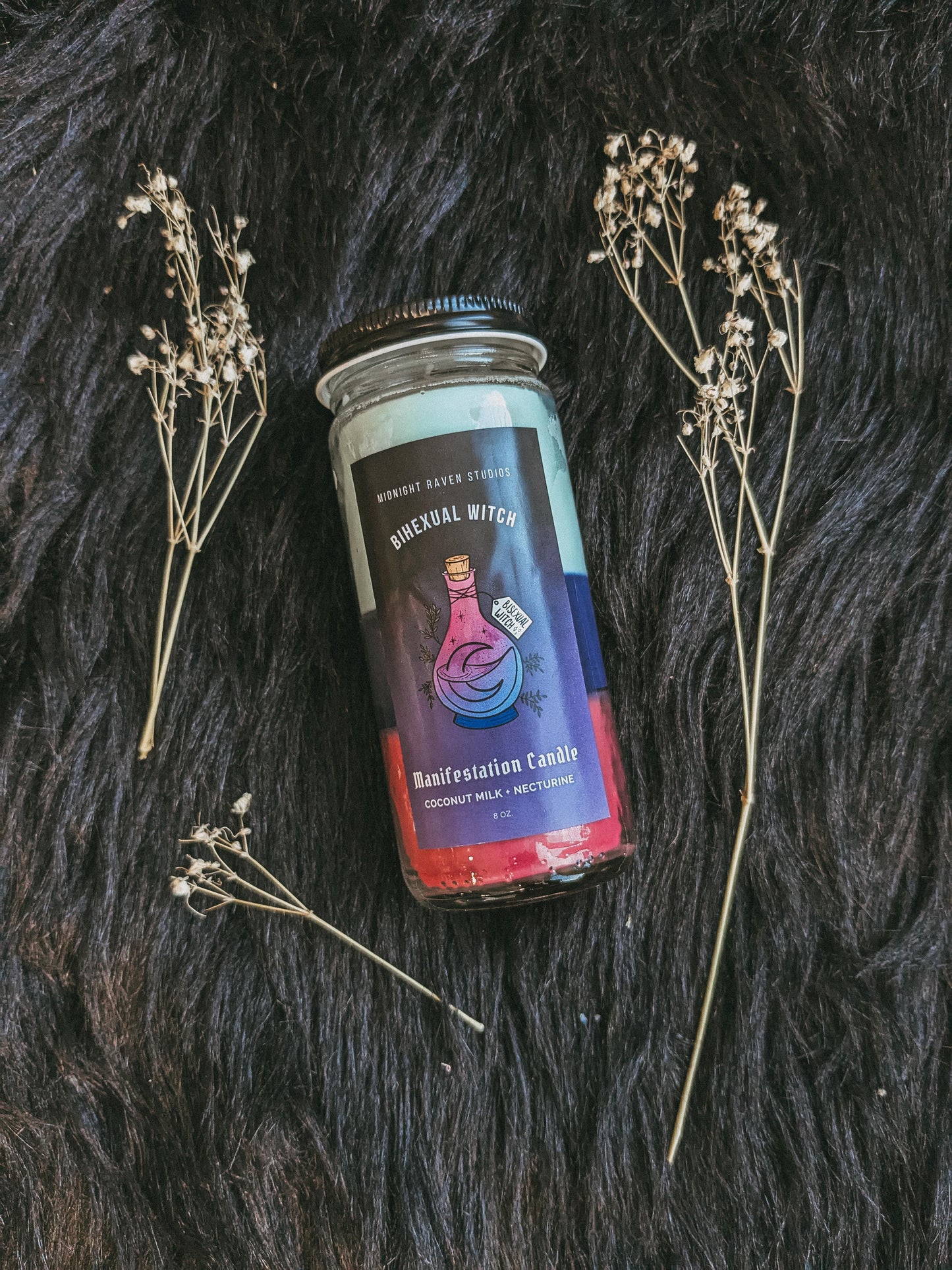 Bihexual Manifestation Candle - Nectarine Coconut Milk