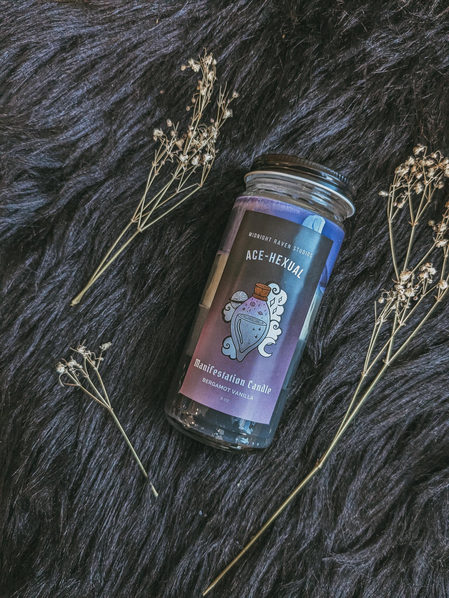 Acehexual Pride Manifestation Candle - Bergamot Vanilla