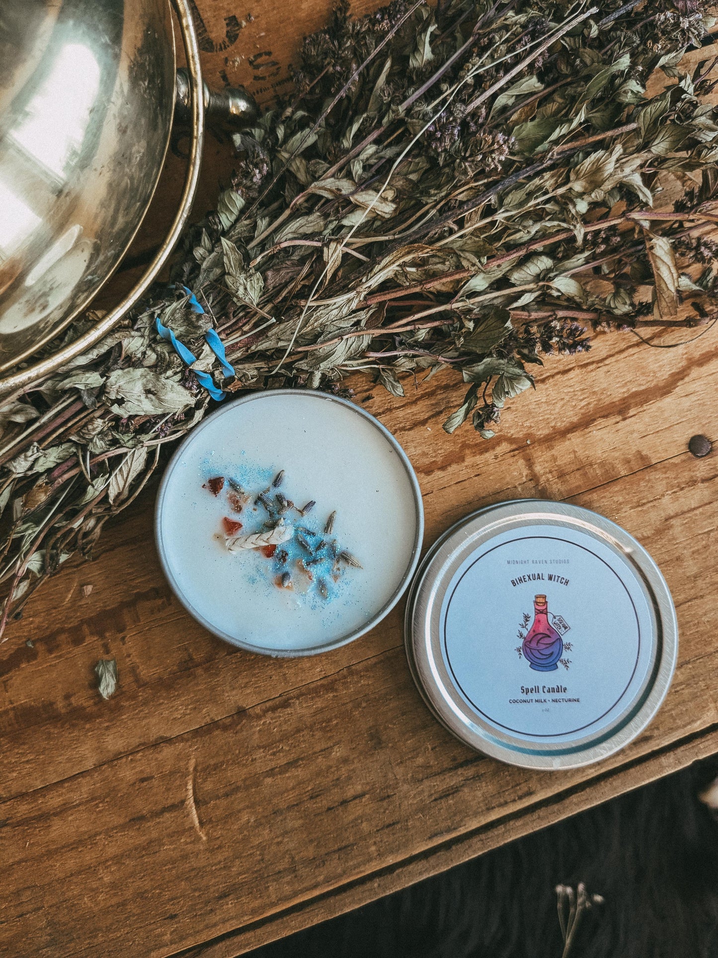 Bihexual Manifestation Candle - Nectarine Coconut Milk
