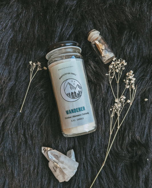 Wanderer Manifestation Jar Candle
