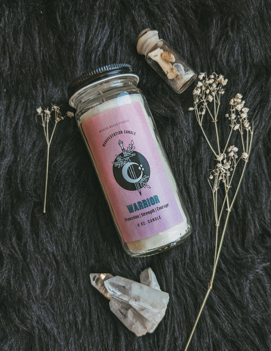 Warrior Manifestation Jar Candle