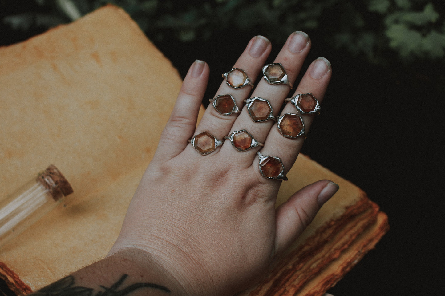 Harvest Moon Citrine Ring