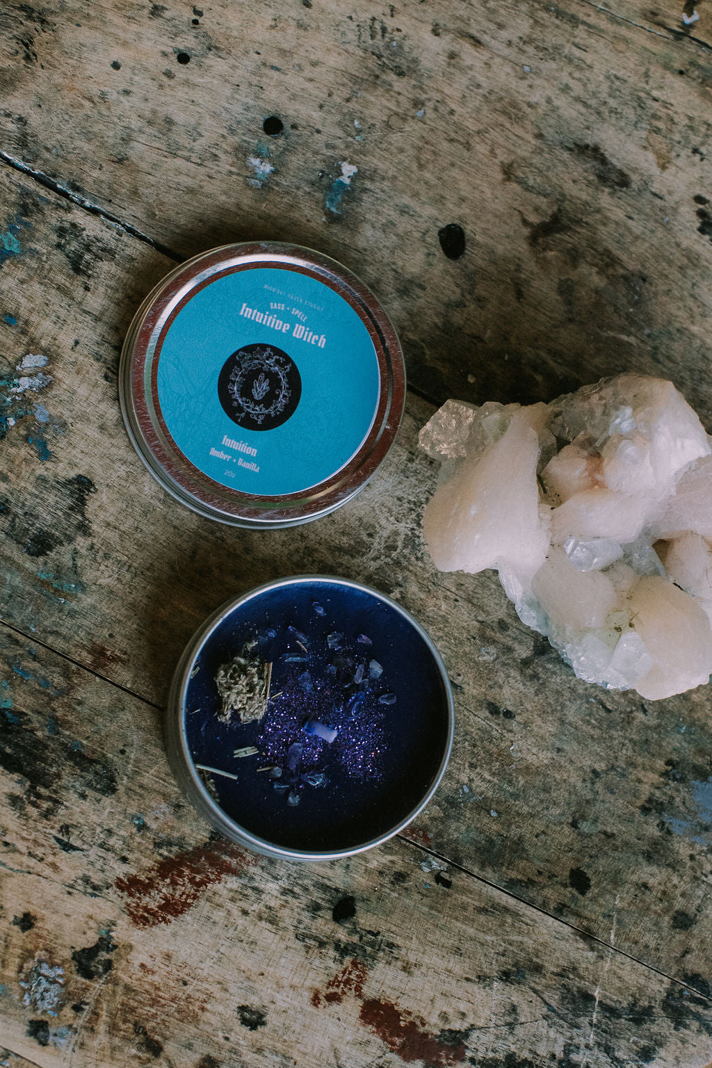 Intuitive Witch Manifestation Candle - Vanilla and Amber