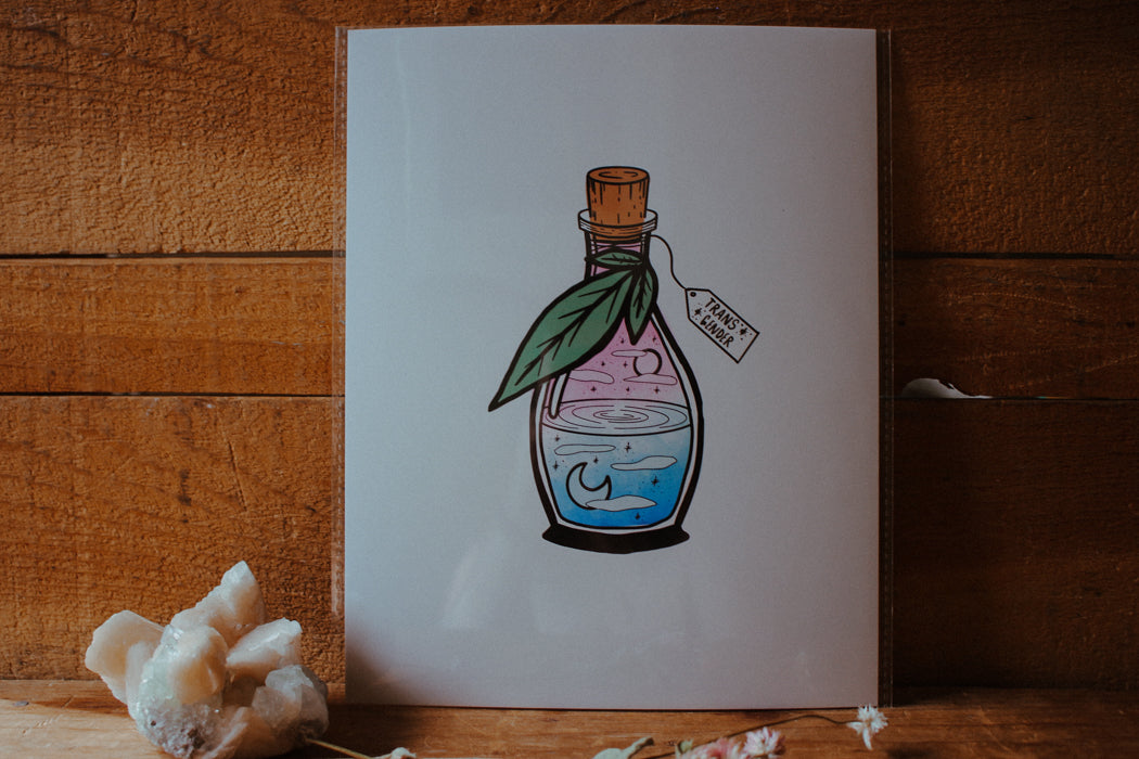 Trans Pride Potion Print