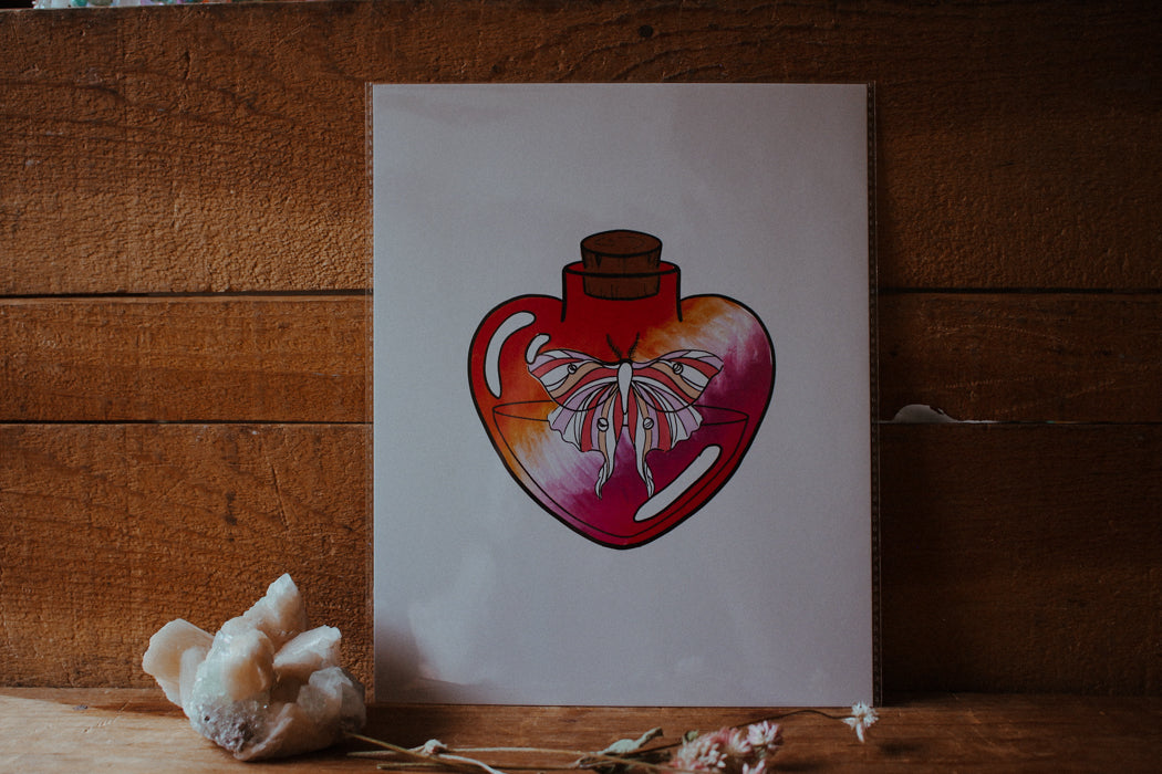 Lesbian Pride Potion Print