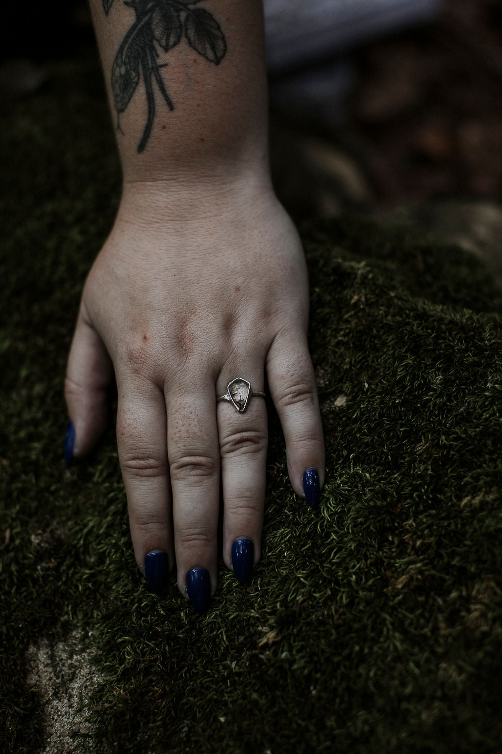 Alchemy Ring – Black Rutile