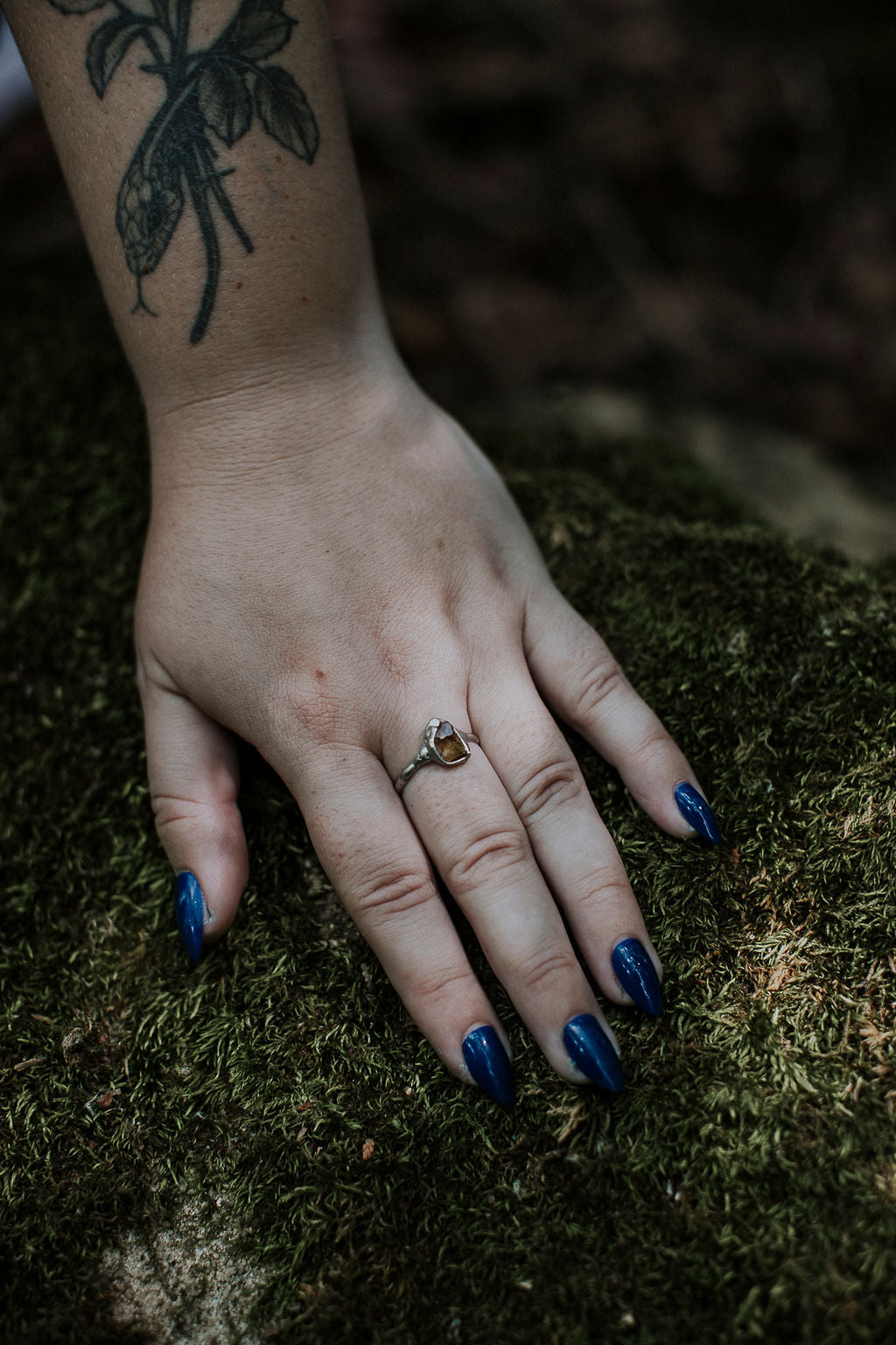 Citrine Pebble Ring