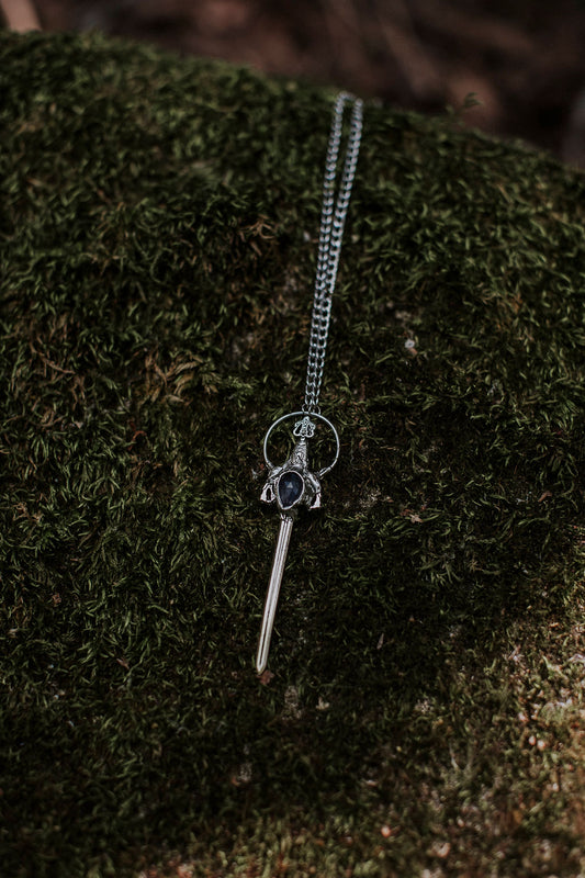 Feyre Sword Necklace - Iolite