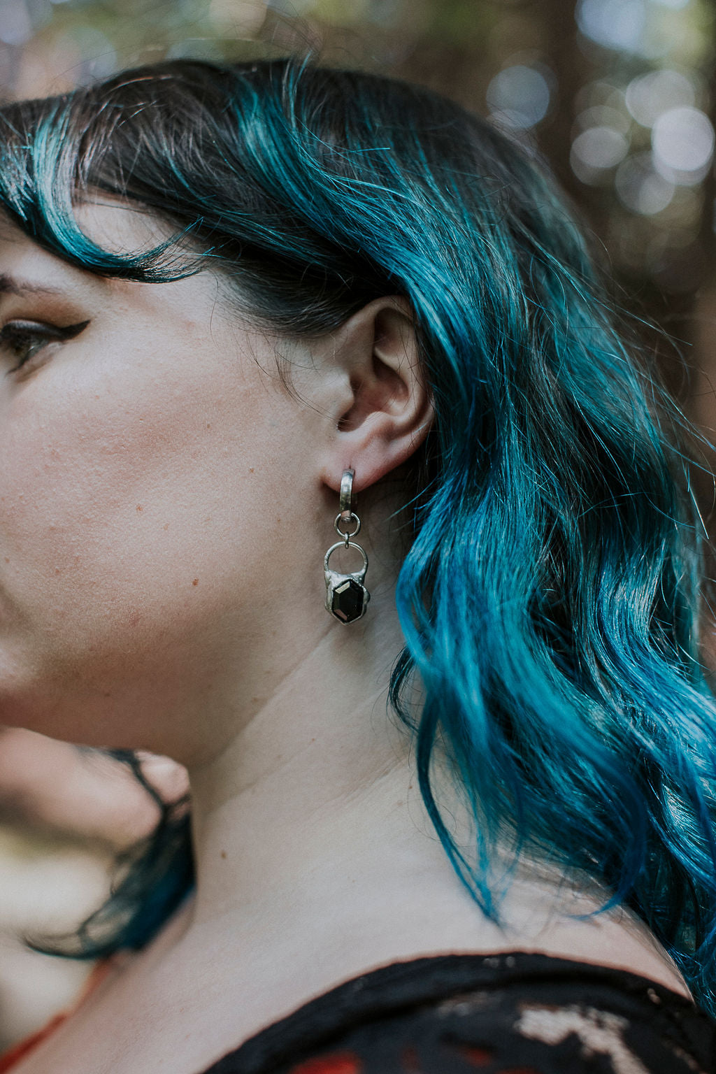 Alchemy Earrings - Hematite