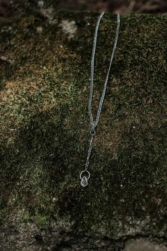 Nova Necklace – Black Rutile