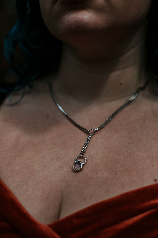 Nova Necklace – Pink Amethyst