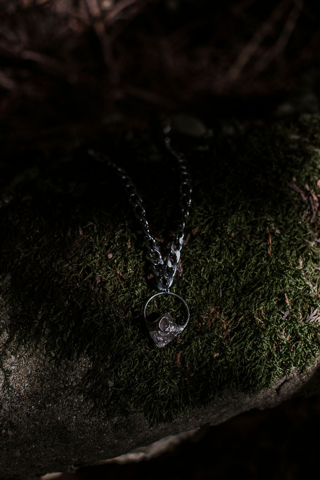 Minerva Necklace – Herkimer Diamond & Rose Quartz