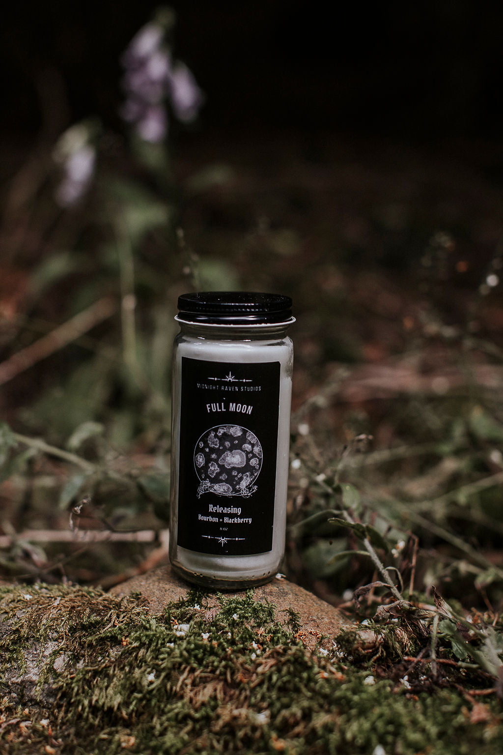 Full Moon Releasing Candle – Blackberry & Bourbon