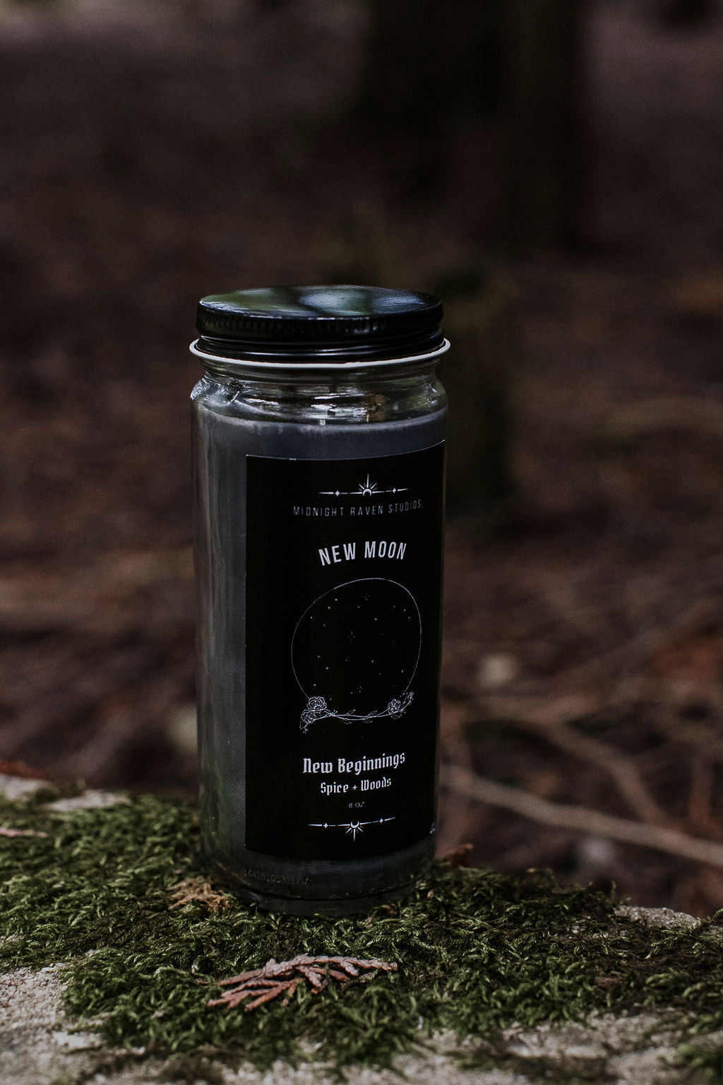 New Moon Manifestation Candle – Spice & Woods