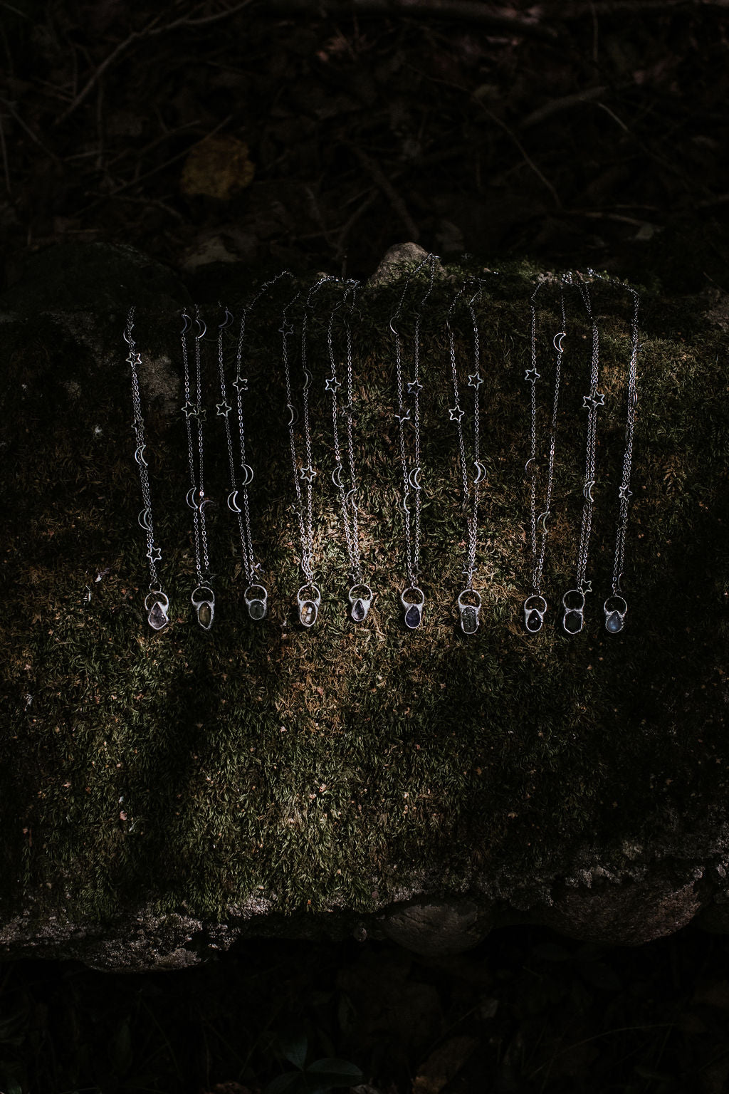 Celestial Necklace - Black Rutile