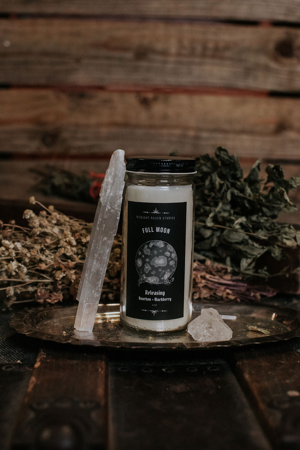 Full Moon Releasing Candle – Blackberry & Bourbon