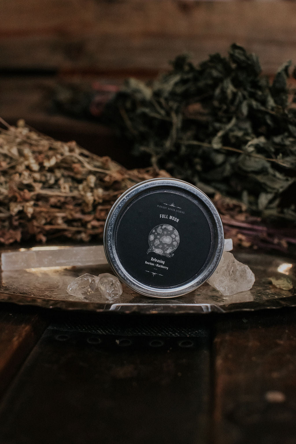 Full Moon Releasing Candle – Blackberry & Bourbon