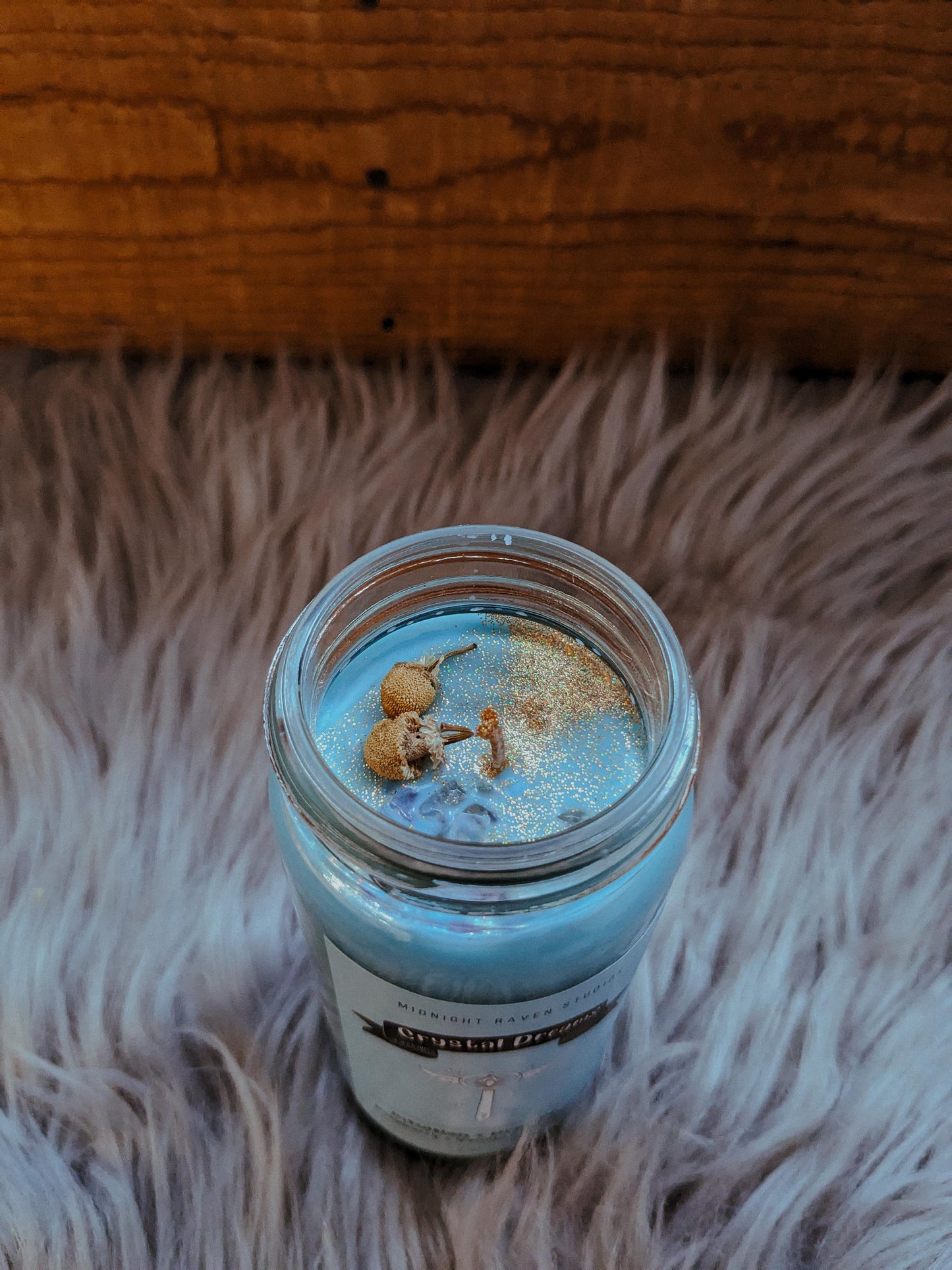 Crystal Dreams Manifestation Candle - Blue Magical Girl