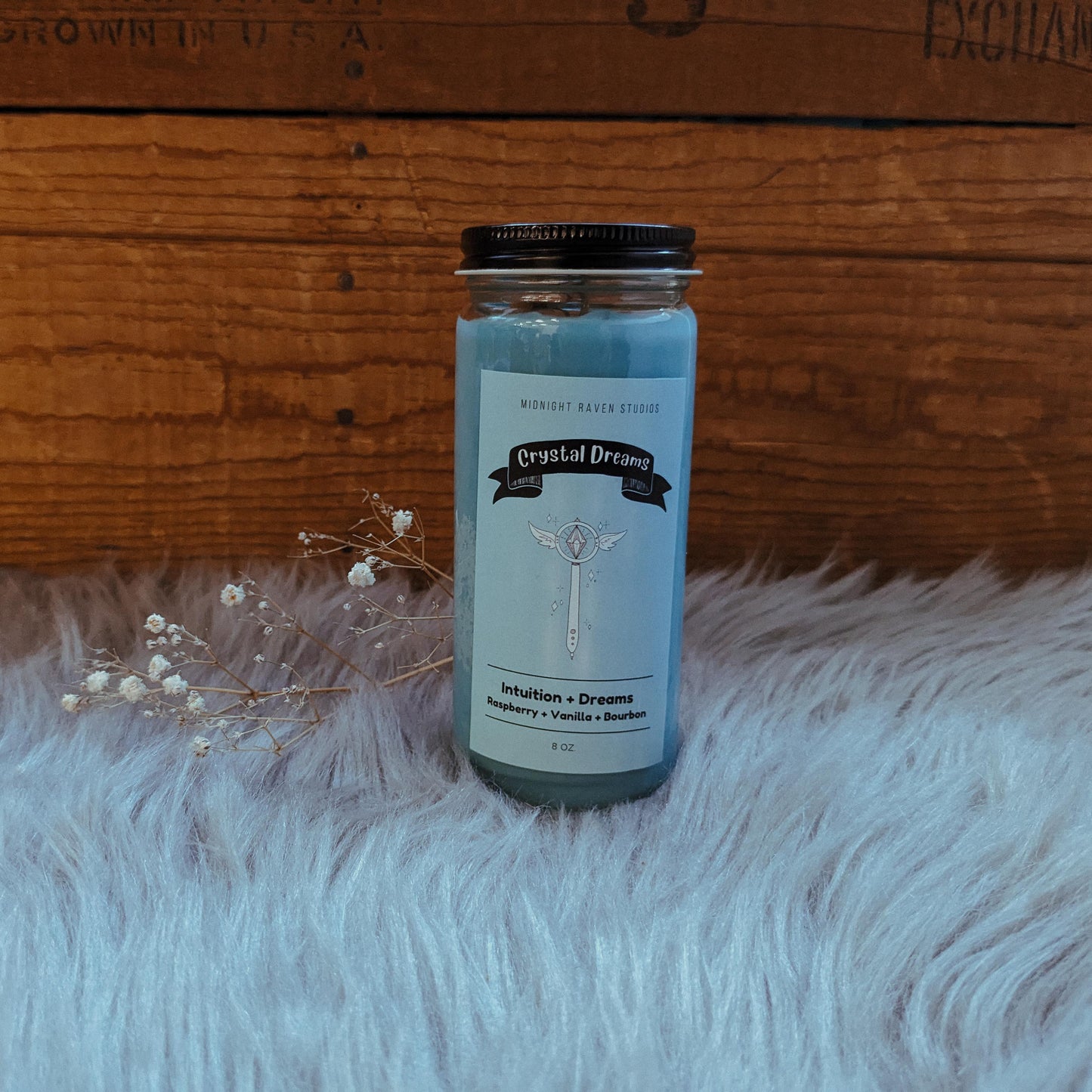 Crystal Dreams Manifestation Candle - Blue Magical Girl