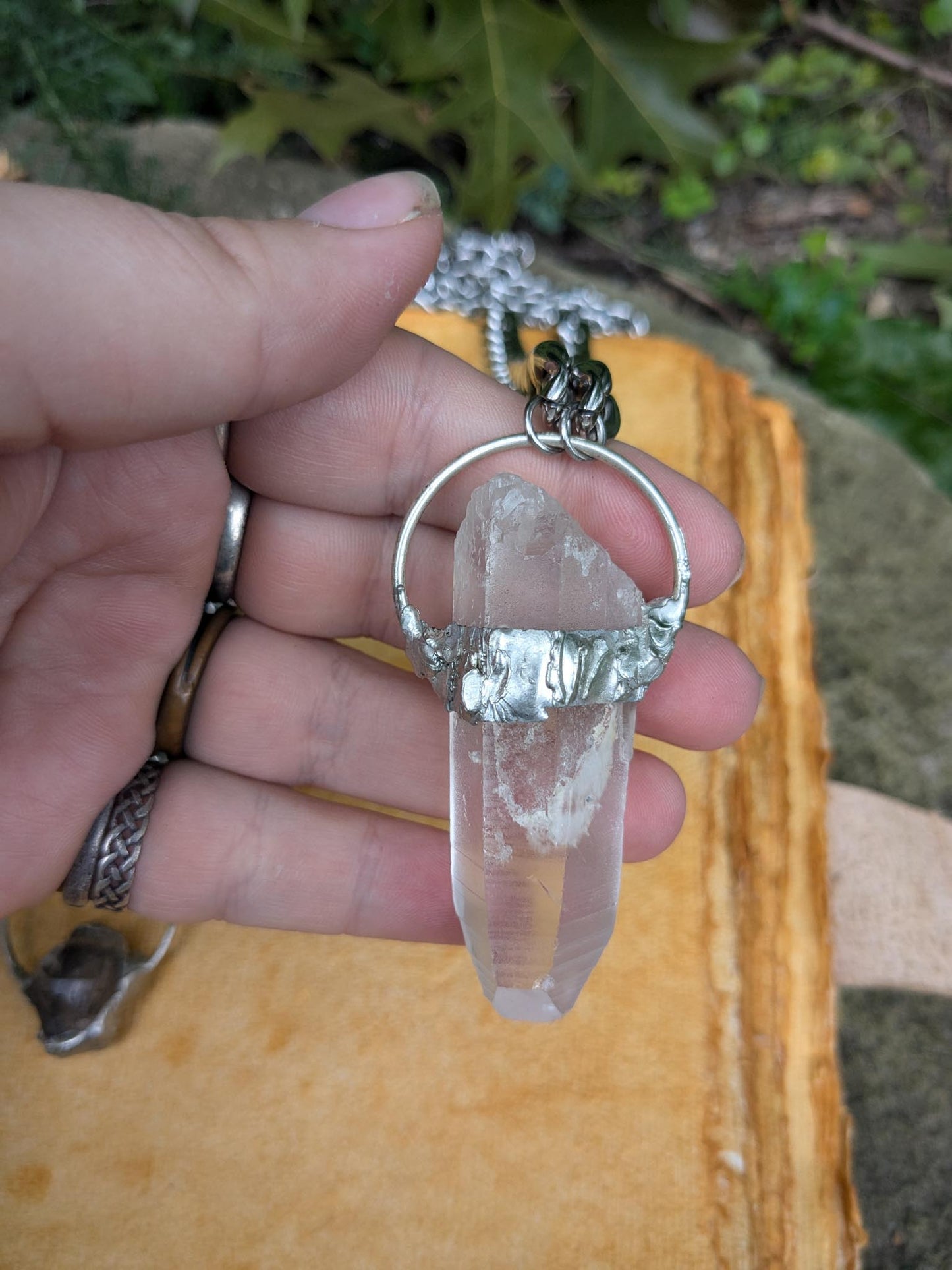 Lemurian Quartz Warrior Necklace
