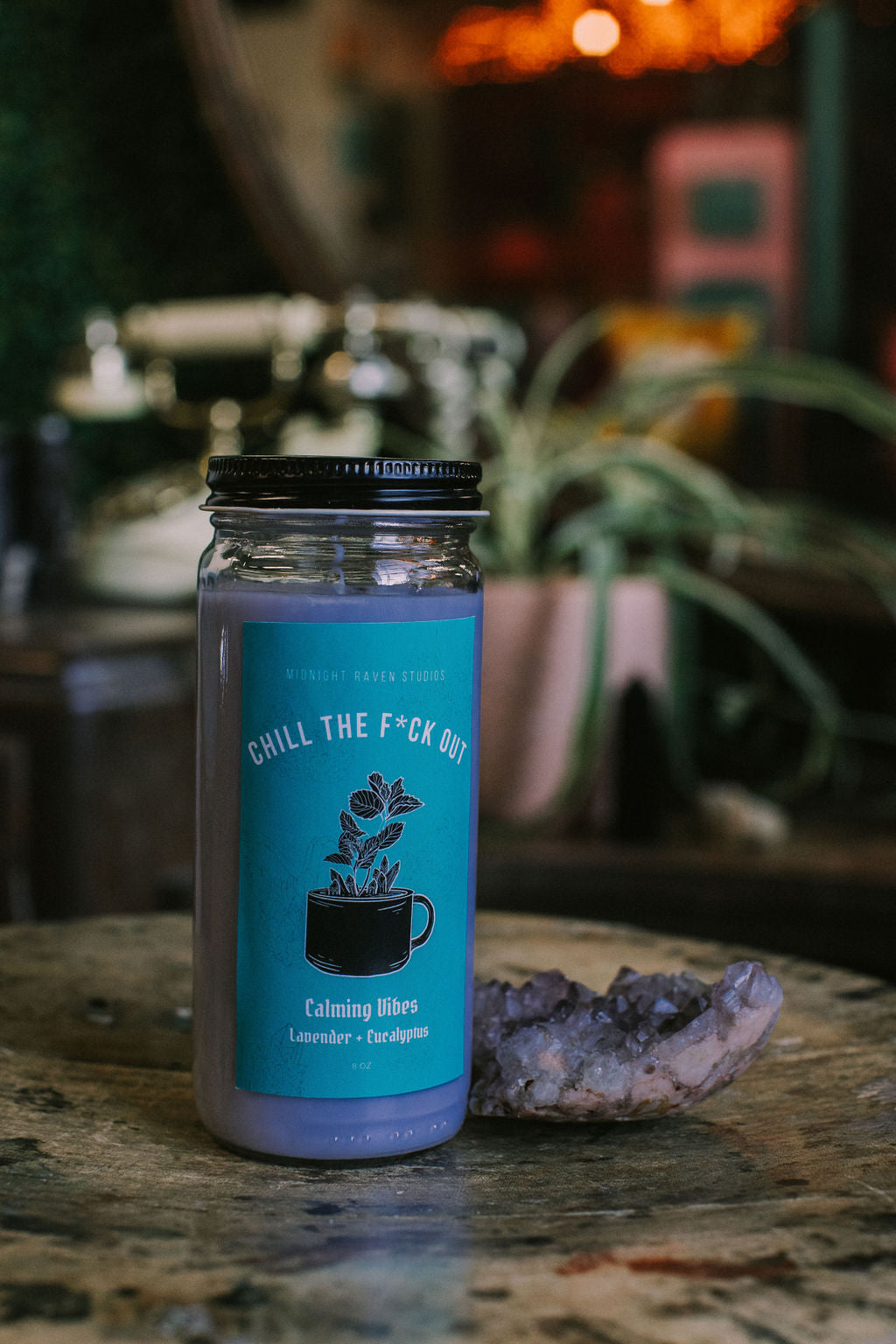 Chill the F*ck Out Manifestation Candle - Lavender and Eucalyptus