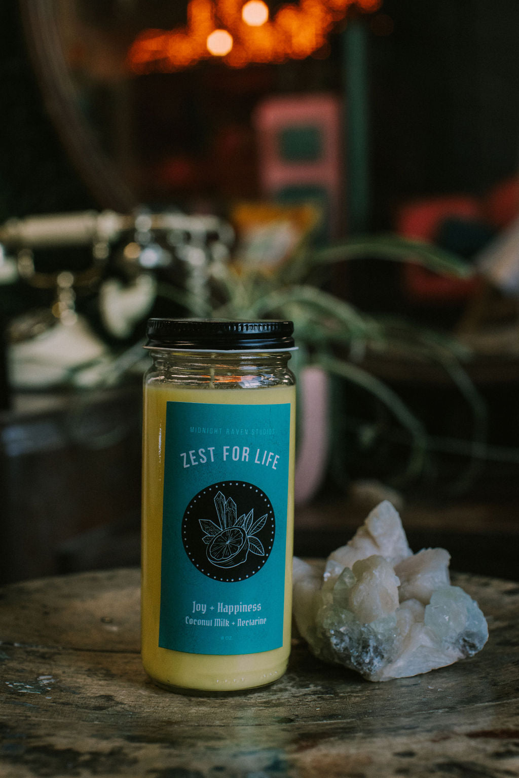 Zest for Life Manifestation Candle - Coconut Milk and Nectarine