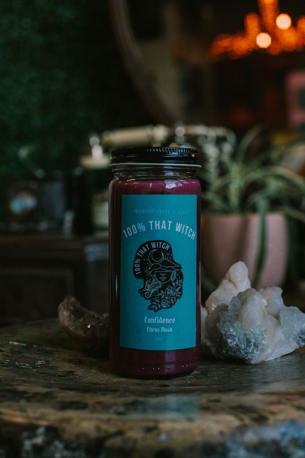 100% That Witch Confidence Manifestation Candle - Citrus and Musk