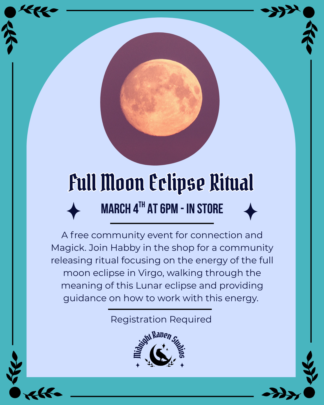 Full Moon Eclipse Ritual -  Pre-Registration