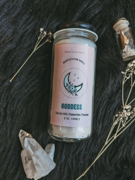 Goddess Manifestation Jar Candle