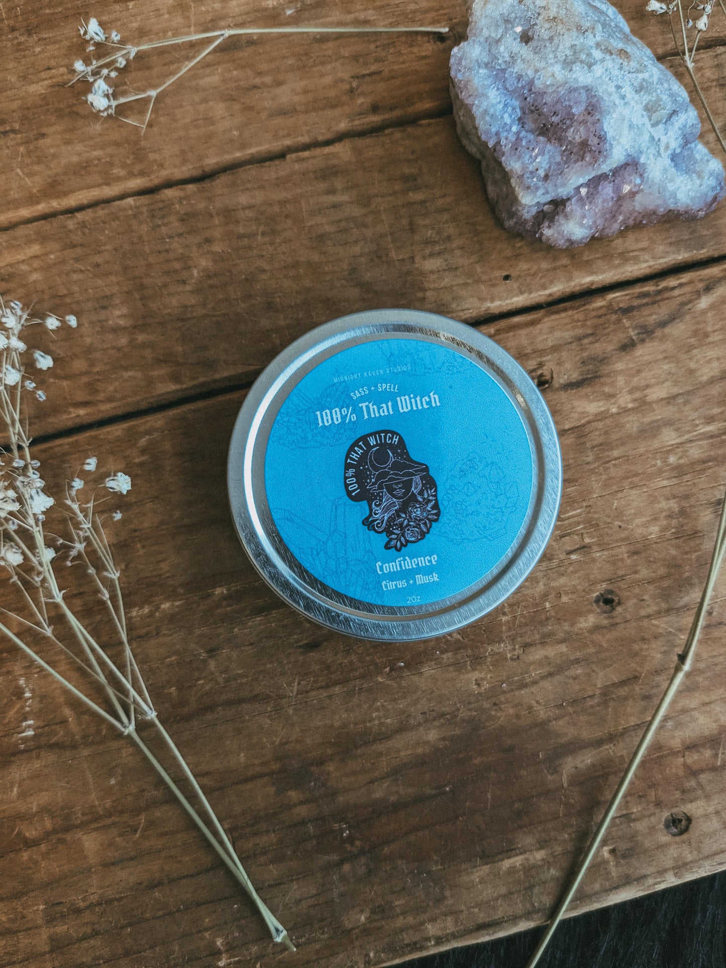 100% That Witch Confidence Manifestation Candle - Citrus and Musk