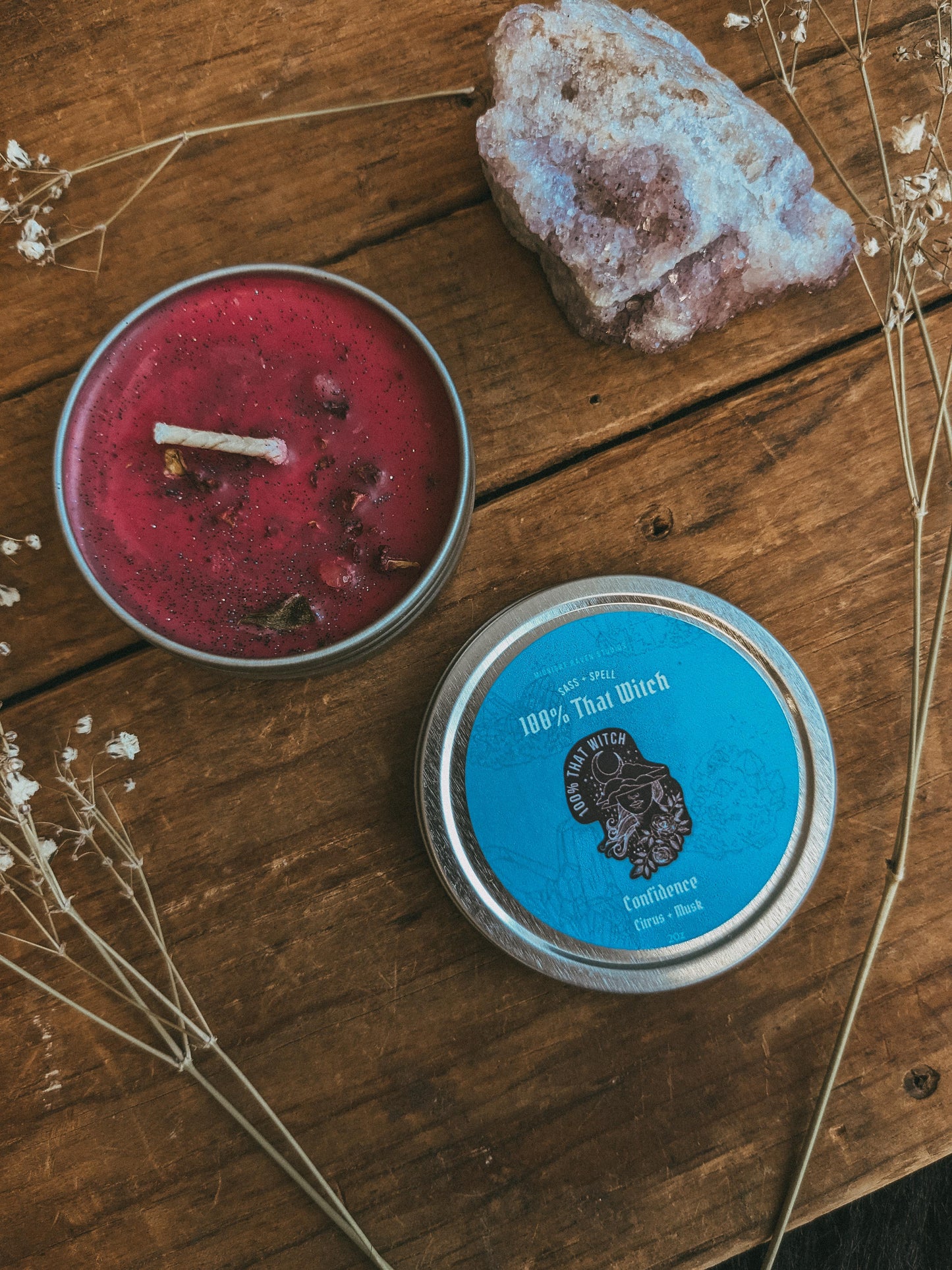 100% That Witch Confidence Manifestation Candle - Citrus and Musk