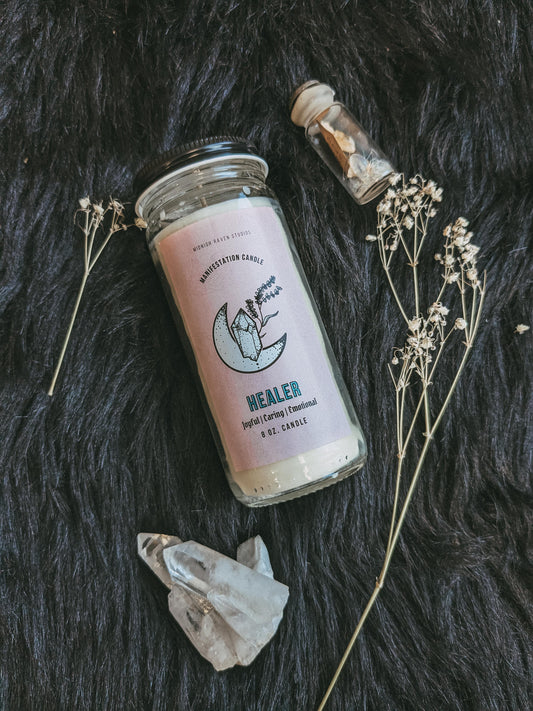 Healer Manifestation Jar Candle