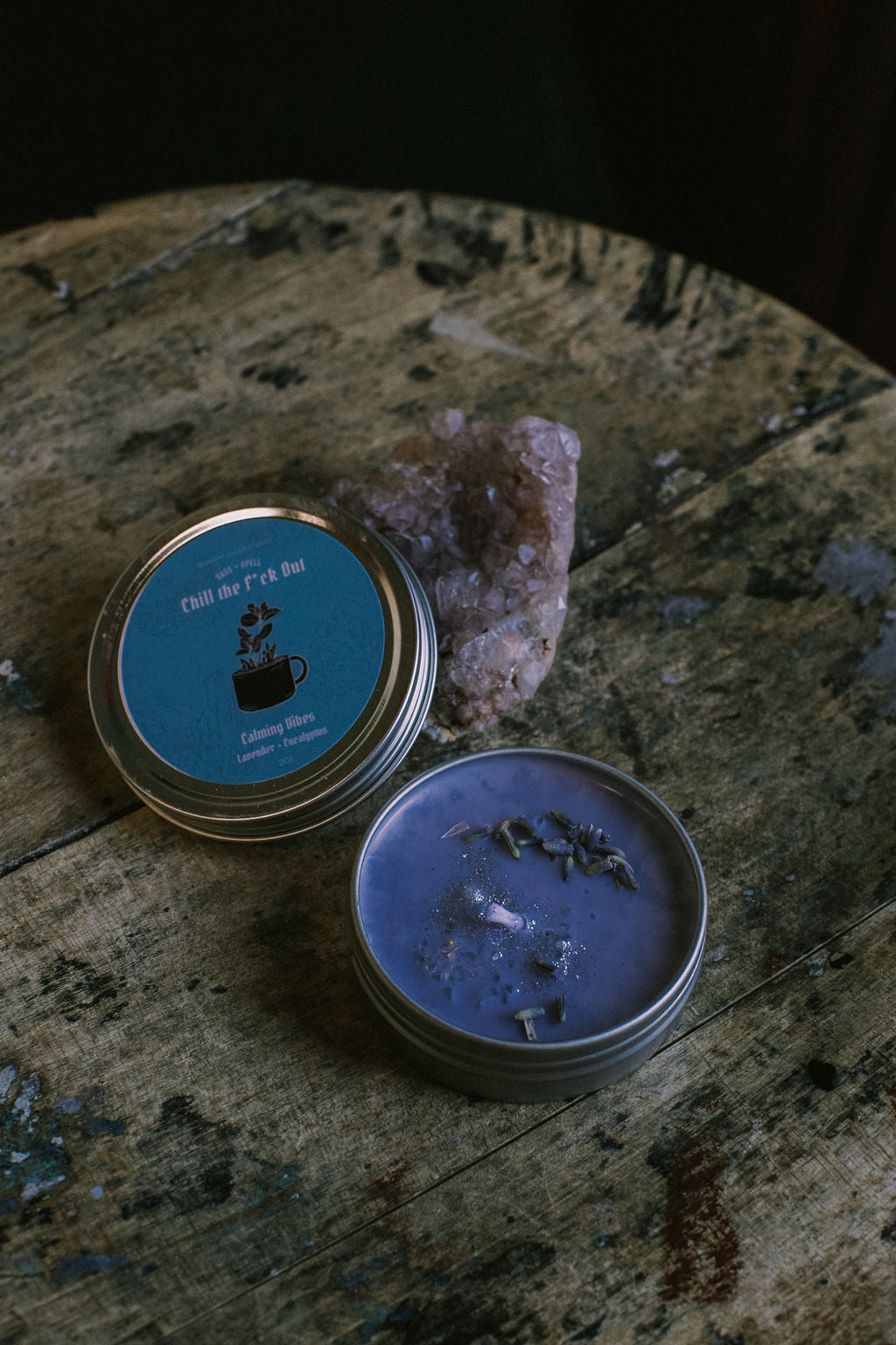 Chill the F*ck Out Manifestation Candle - Lavender and Eucalyptus