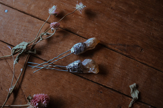 Citrine Hair Pin