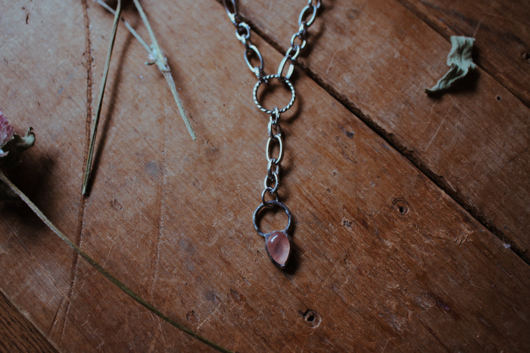 Rose Quartz Priestess Necklace