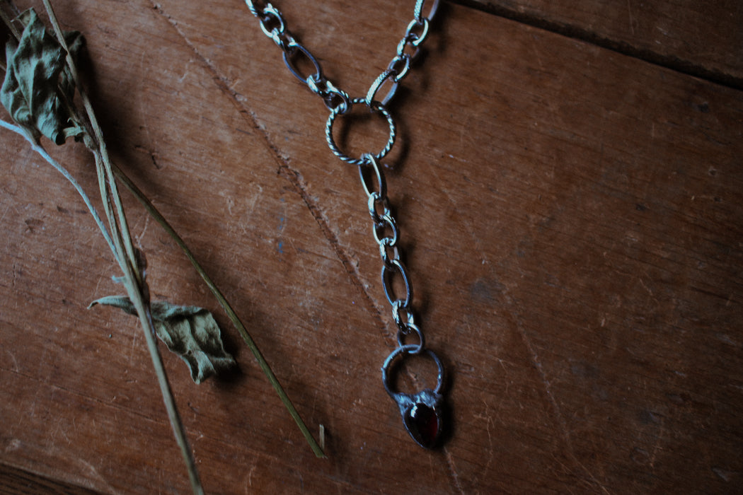 Garnet Priestess Necklace
