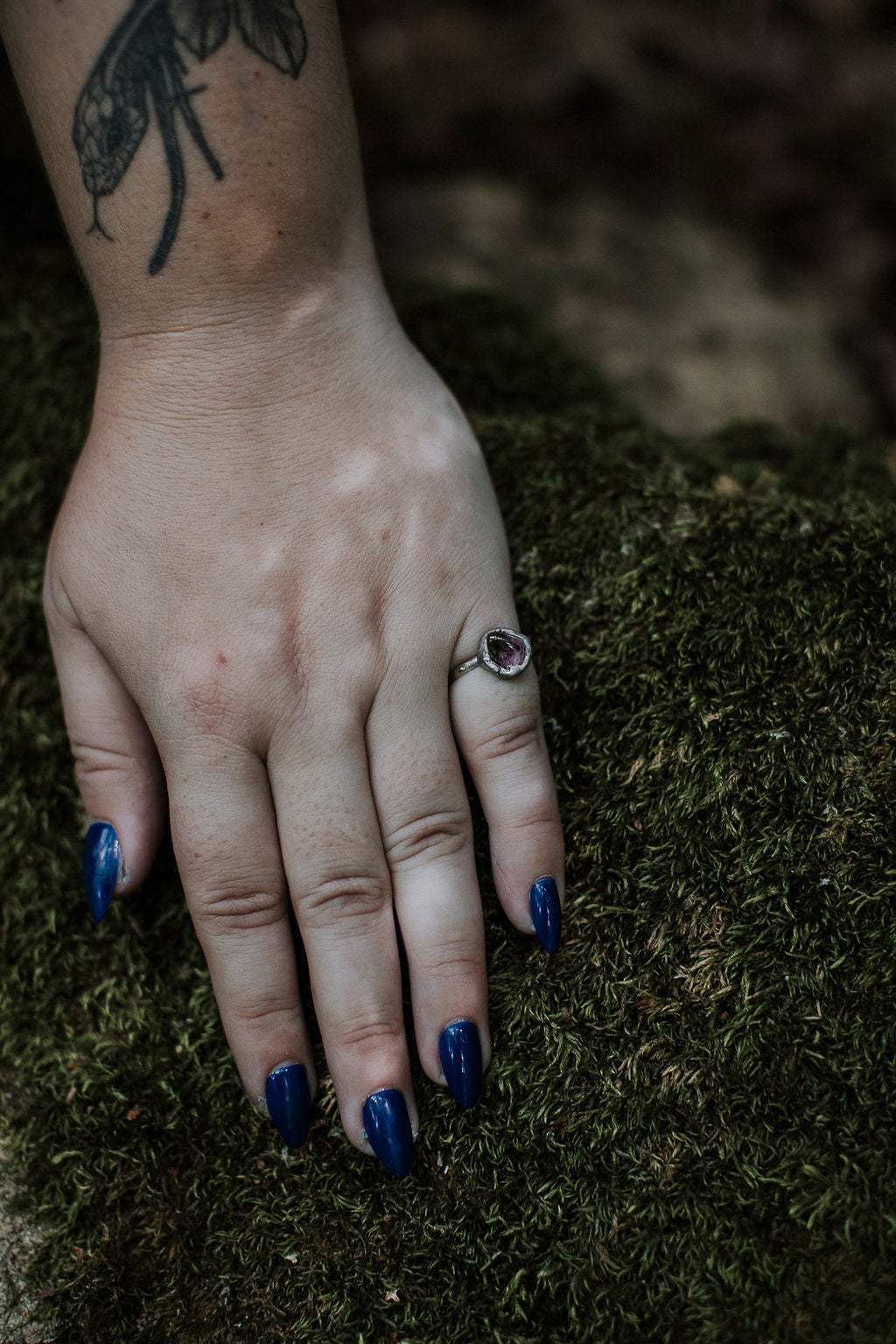 Amethyst Pebble Ring