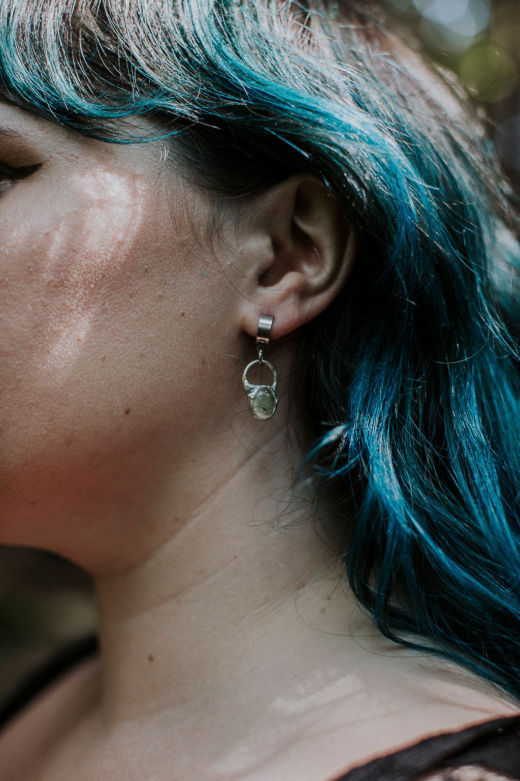 Alchemy Earrings - Prehnite