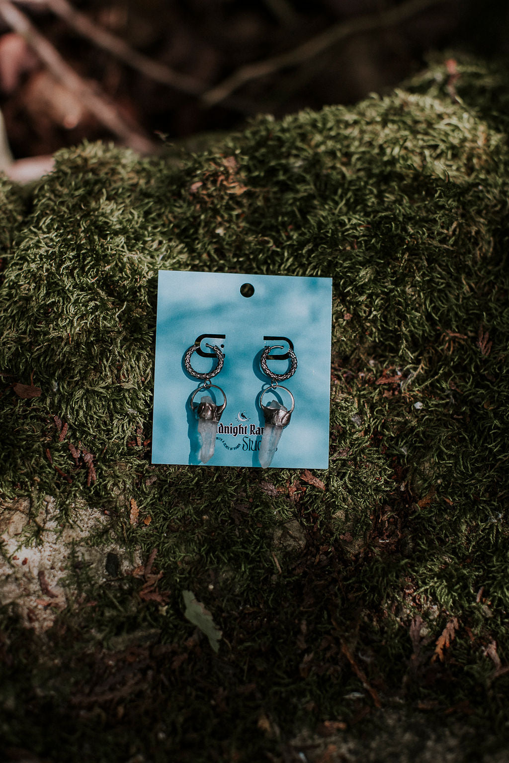 Gnosis Earrings - Clear Quartz