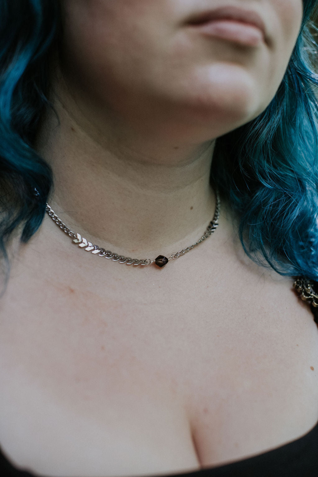 Smokey Quartz Vibez Choker - Grounding