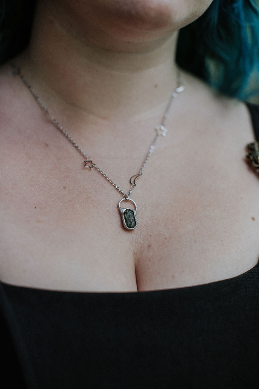 Celestial Necklace - Moldavite