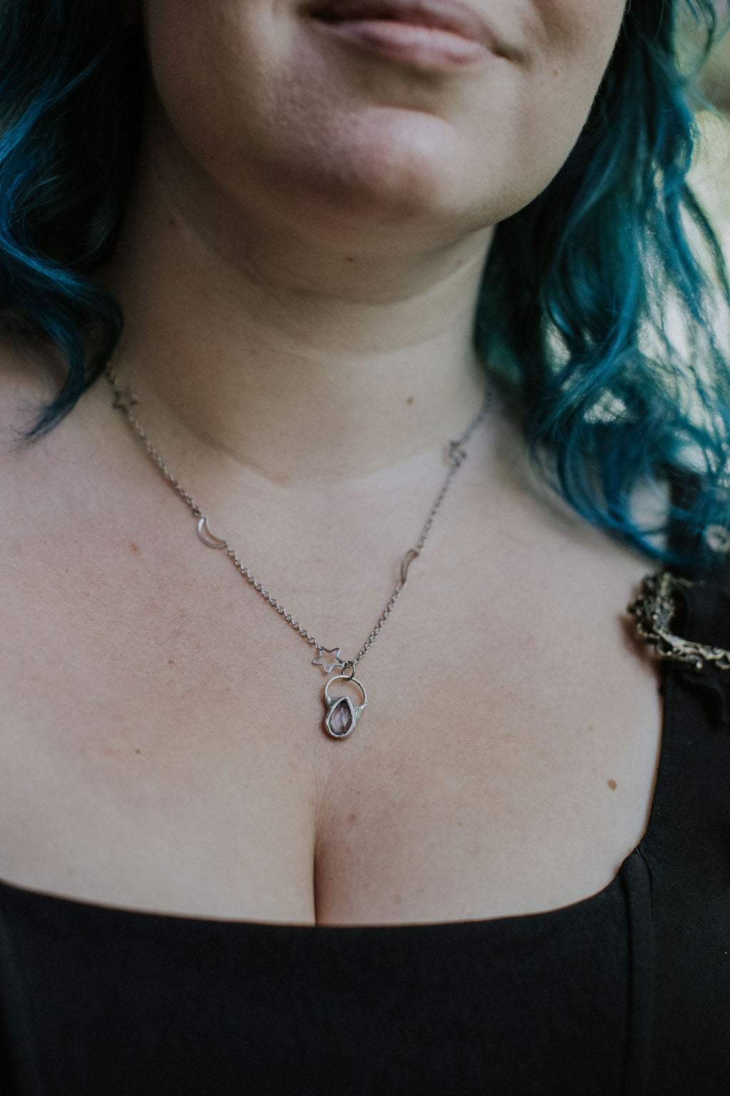 Celestial Necklace - Pink Amethyst