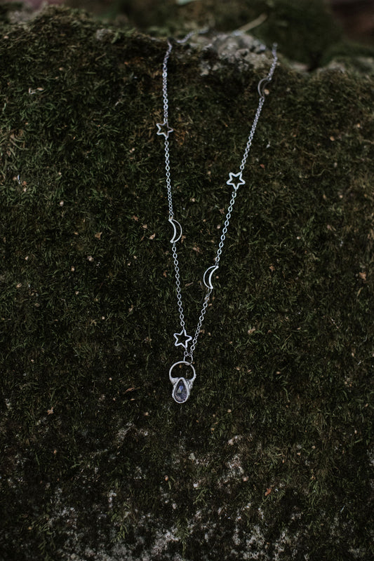 Celestial Necklace - Pink Amethyst