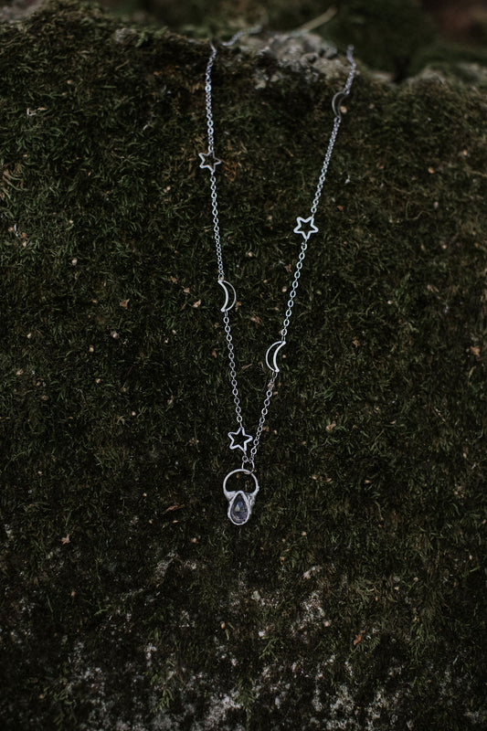 Celestial Necklace - Black Rutile